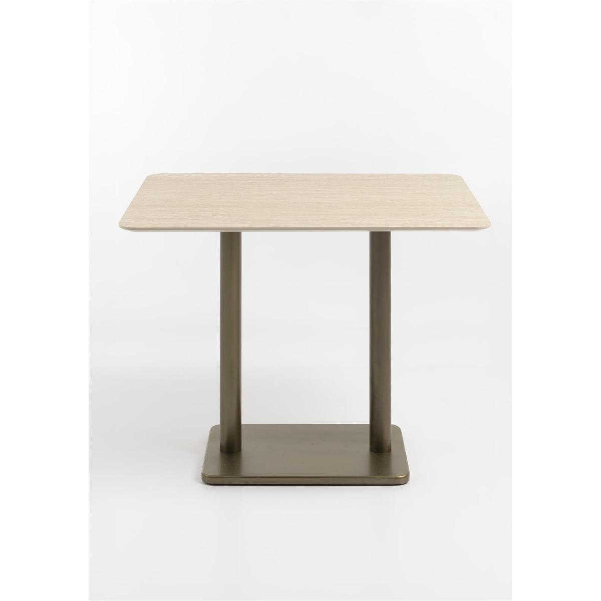 Table de bar 120x75cm BREST Coco Maison or/travertine