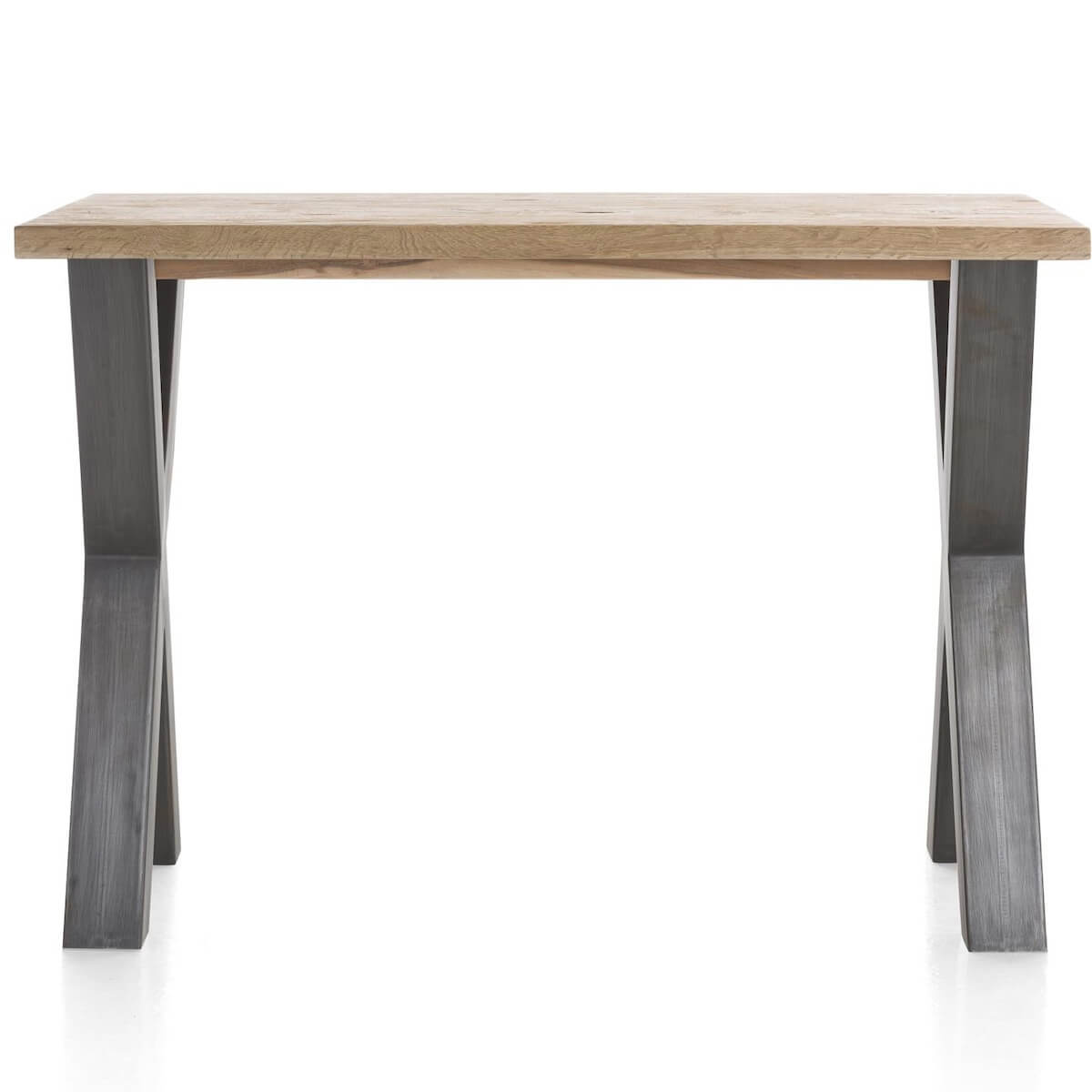 Table de bar 130x90cm METALOX Henders & Hazel pieds X métal-bord droit