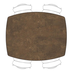 Table de bar 150x120cm PALACE Henders&Hazel rouille