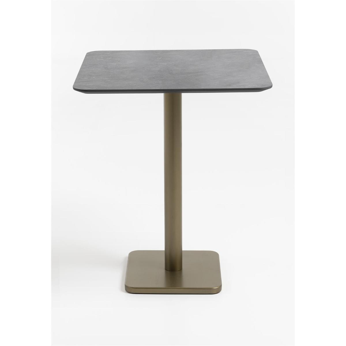 Table de bar 75x75 cm BREST Coco Maison or/anthracite