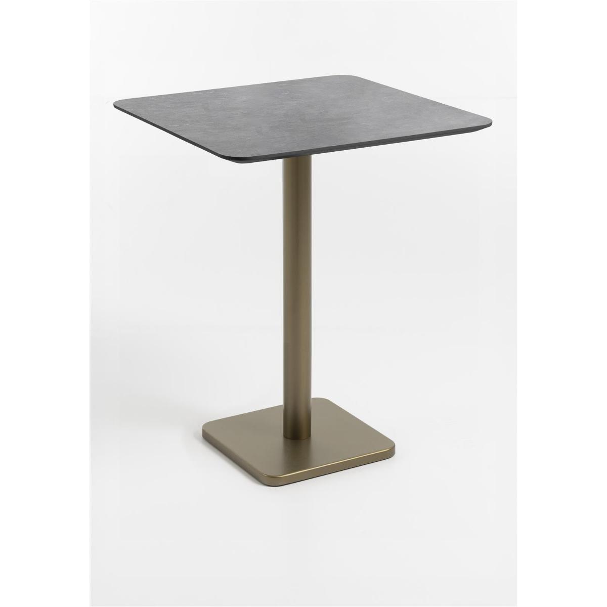 Table de bar 75x75 cm BREST Coco Maison or/anthracite