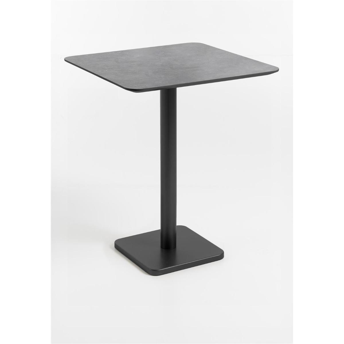 Table de bar 75x75cm BREST Coco Maison noir/anthracite