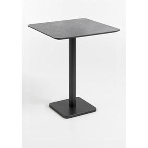 Table de bar 75x75cm BREST Coco Maison noir/anthracite