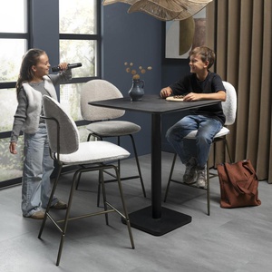 Table de bar 75x75cm BREST Coco Maison noir/anthracite