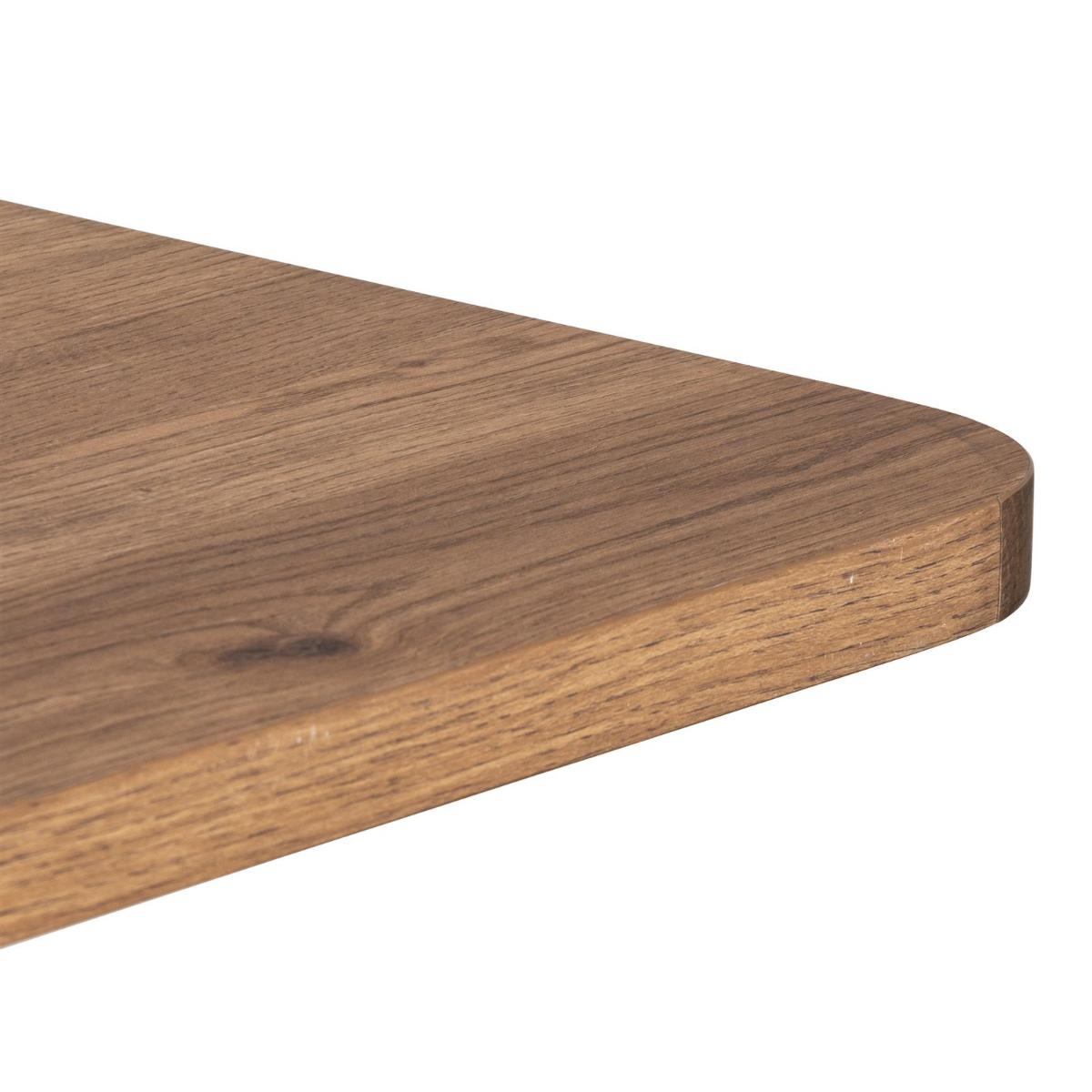 Table de bar 75x75cm BREST Coco Maison noir/chêne foncé