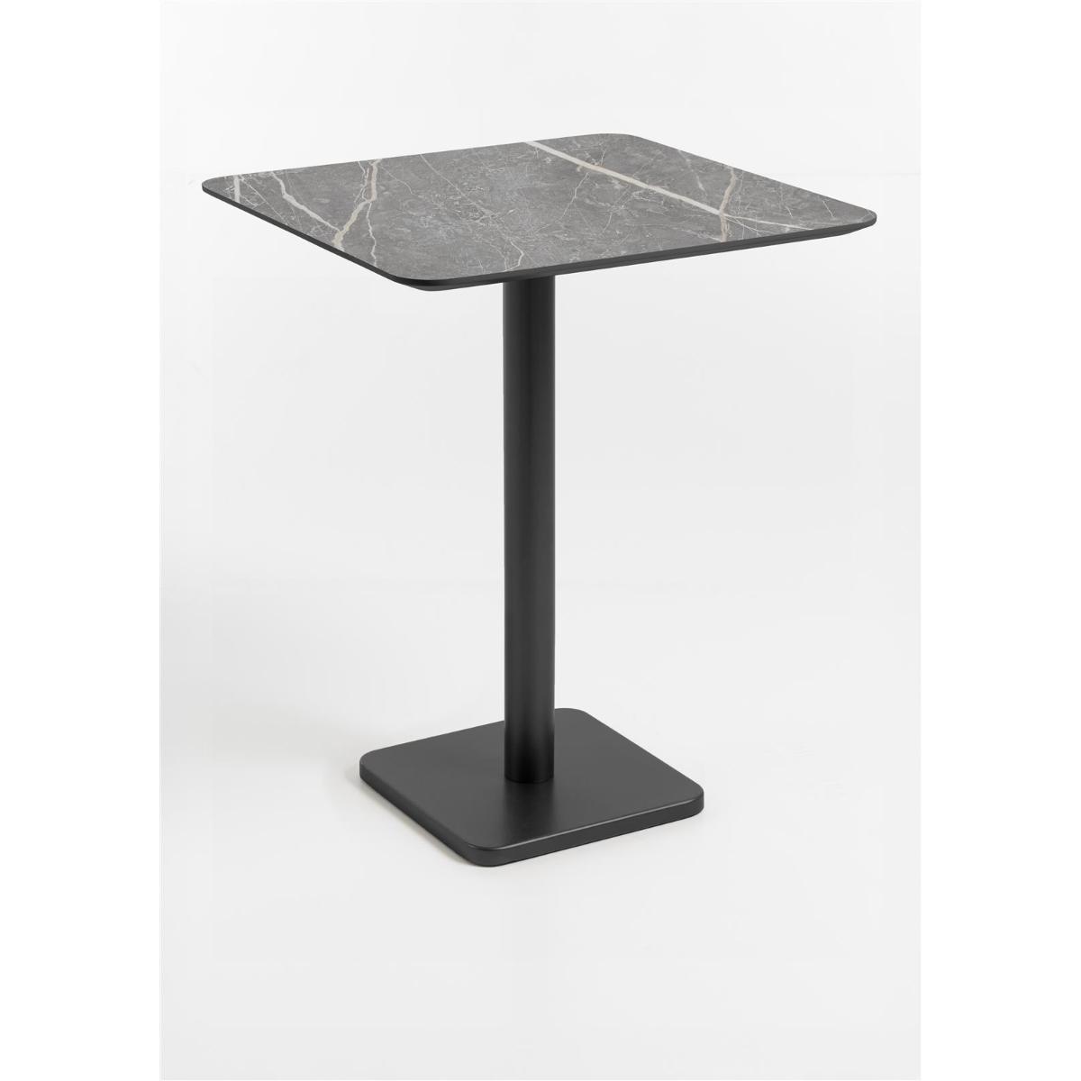 Table de bar 75x75cm BREST Coco Maison noir/gris clair