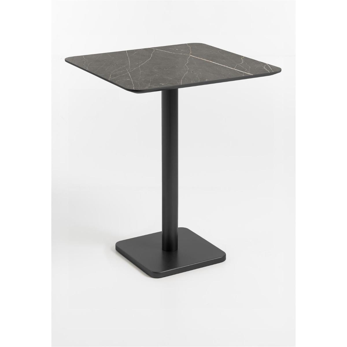 Table de bar 75x75cm BREST Coco Maison noir/onyx