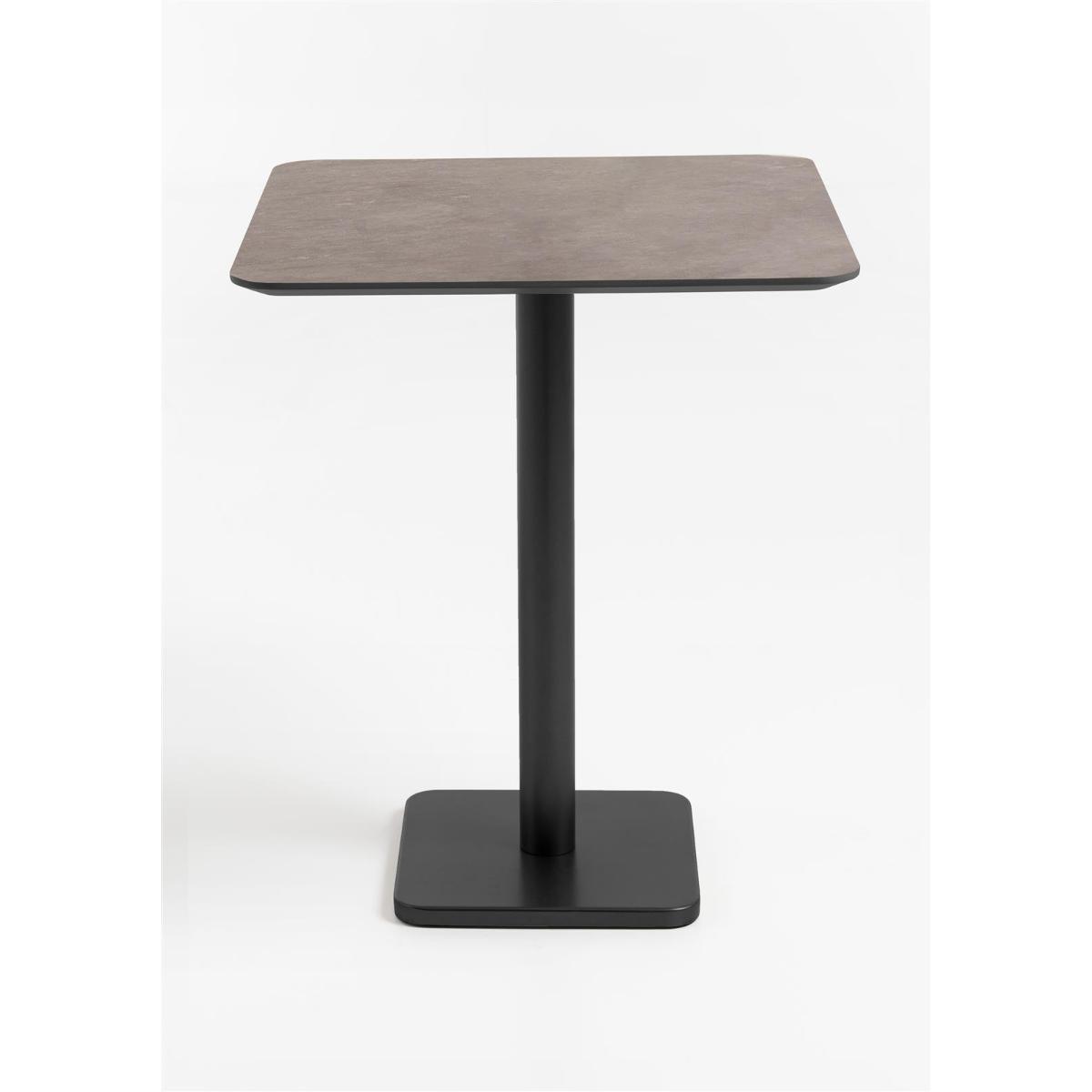 Table de bar 75x75cm BREST Coco Maison noir/rouille