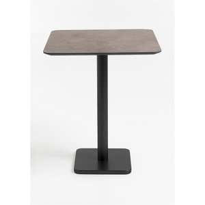 Table de bar 75x75cm BREST Coco Maison noir/rouille