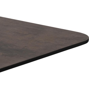 Table de bar 75x75cm BREST Coco Maison noir/rouille