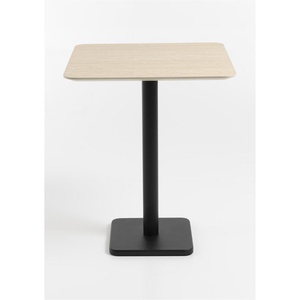 Table de bar 75x75cm BREST Coco Maison noir/travertine