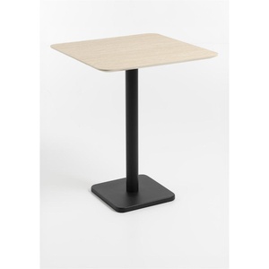 Table de bar 75x75cm BREST Coco Maison noir/travertine