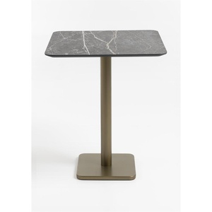 Table de bar 75x75cm BREST Coco Maison or/gris clair