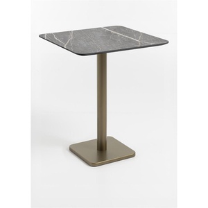Table de bar 75x75cm BREST Coco Maison or/gris clair