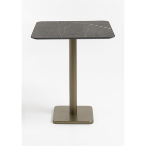 Table de bar 75x75cm BREST Coco Maison or/onyx
