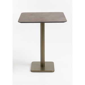 Table de bar 75x75cm BREST Coco Maison or/rouille