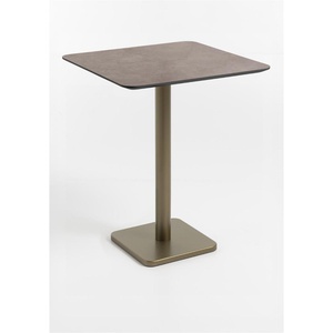 Table de bar 75x75cm BREST Coco Maison or/rouille