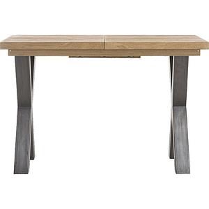 Table de bar à rallonge 140x90cm METALOX Henders & Hazel pieds X métal-bord droit