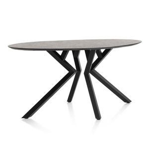 Table de bar elipse 180x100x92cm MASURA Xooon Anthracite