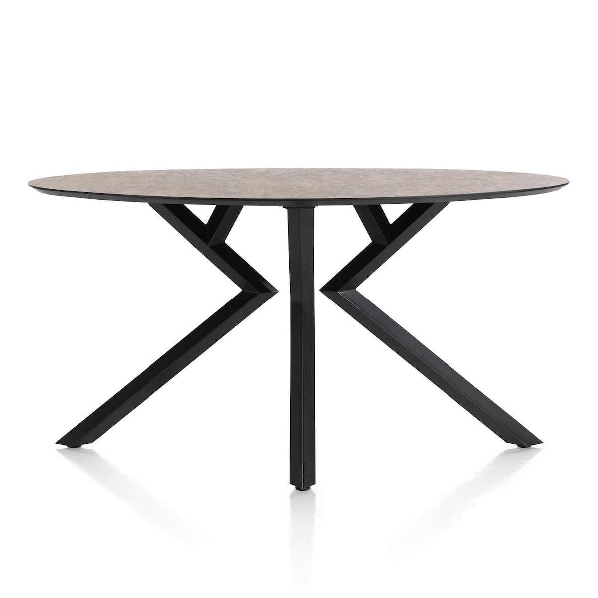 Table de bar elipse 180x100x92cm MASURA Xooon Rouille