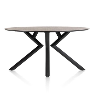 Table de bar elipse 180x100x92cm MASURA Xooon Rouille