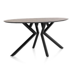 Table de bar elipse 180x100x92cm MASURA Xooon Rouille