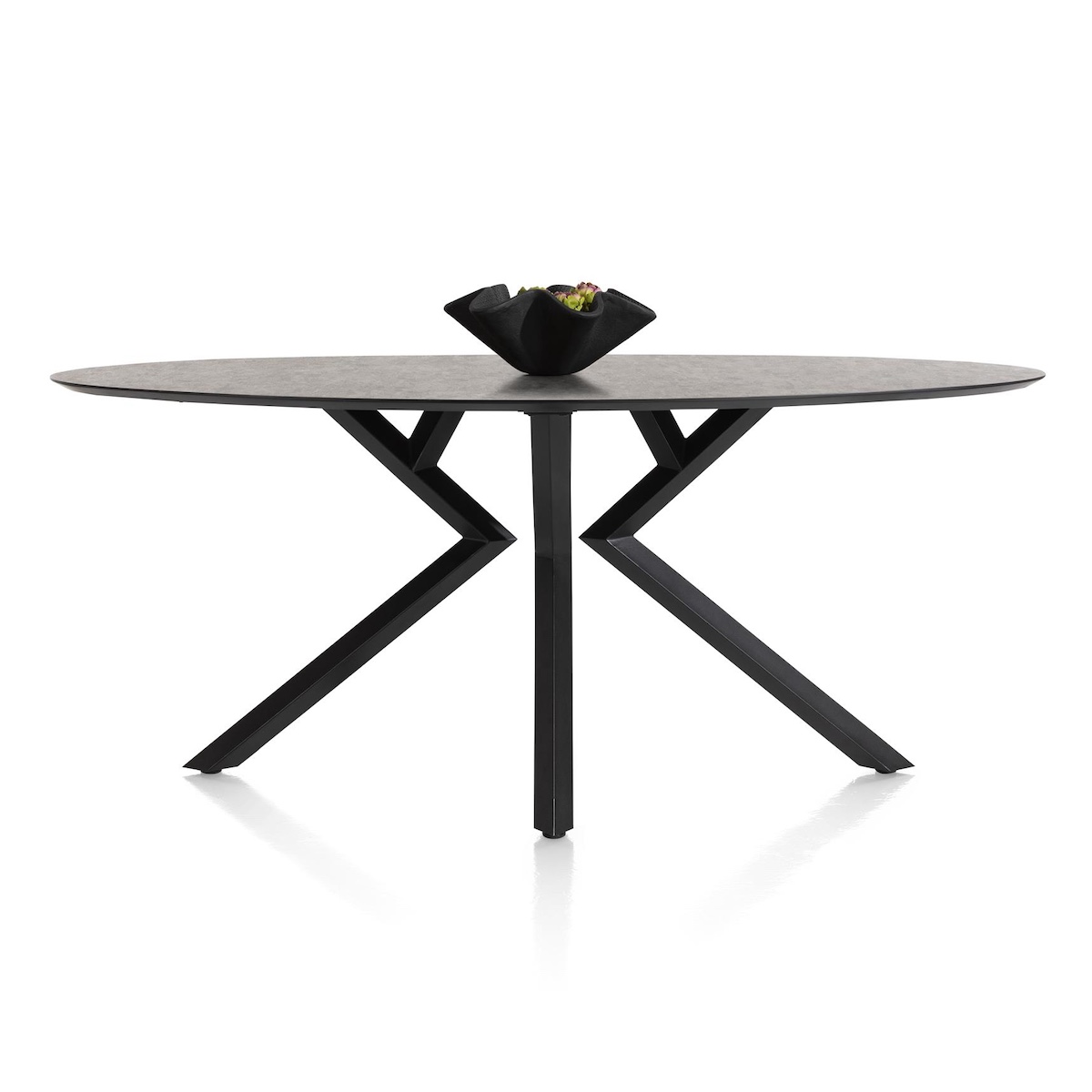 Table de bar elipse 220x105x92cm MASURA Xooon Anthracite