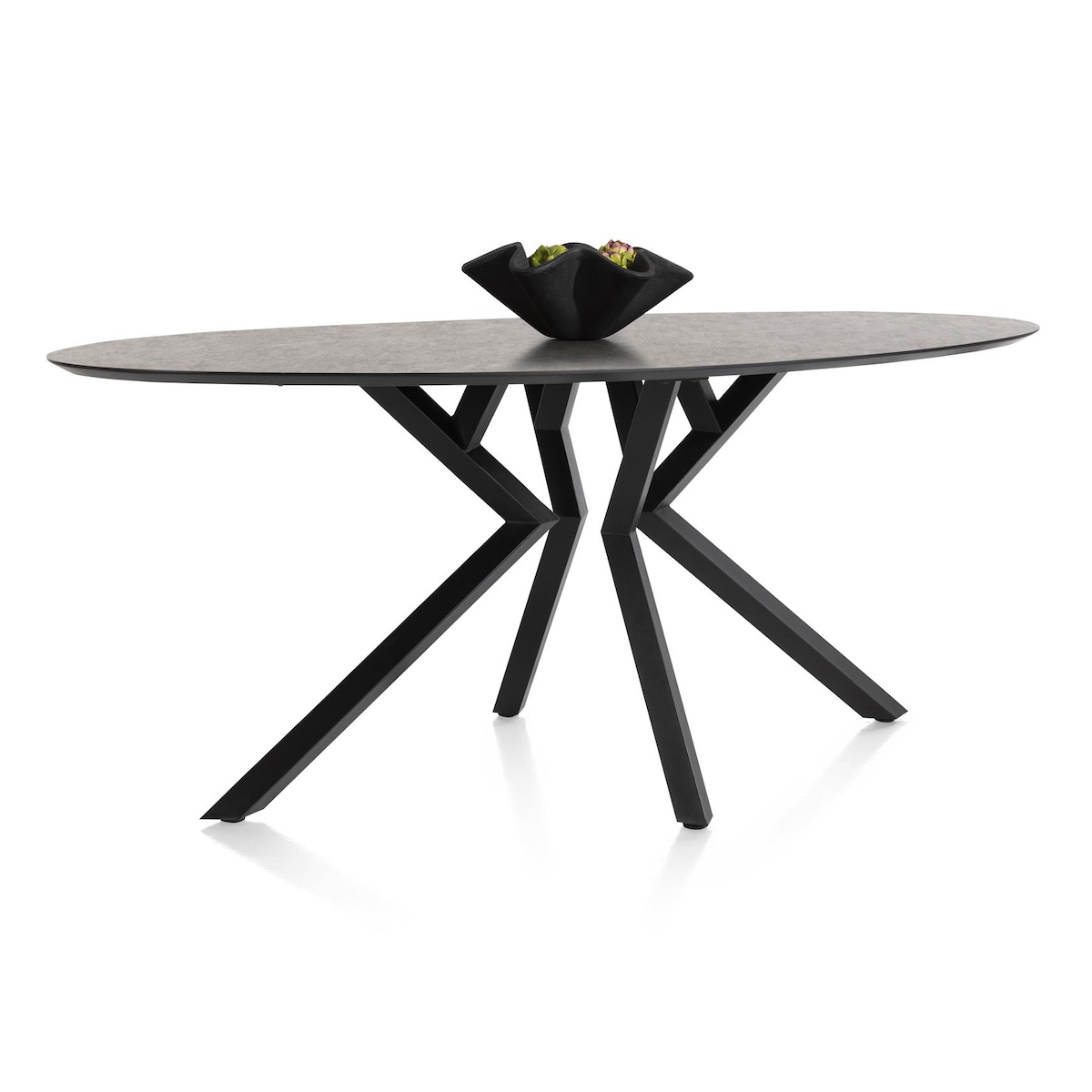 Table de bar elipse 220x105x92cm MASURA Xooon Anthracite