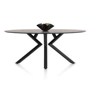 Table de bar elipse 220x105x92cm MASURA Xooon Anthracite