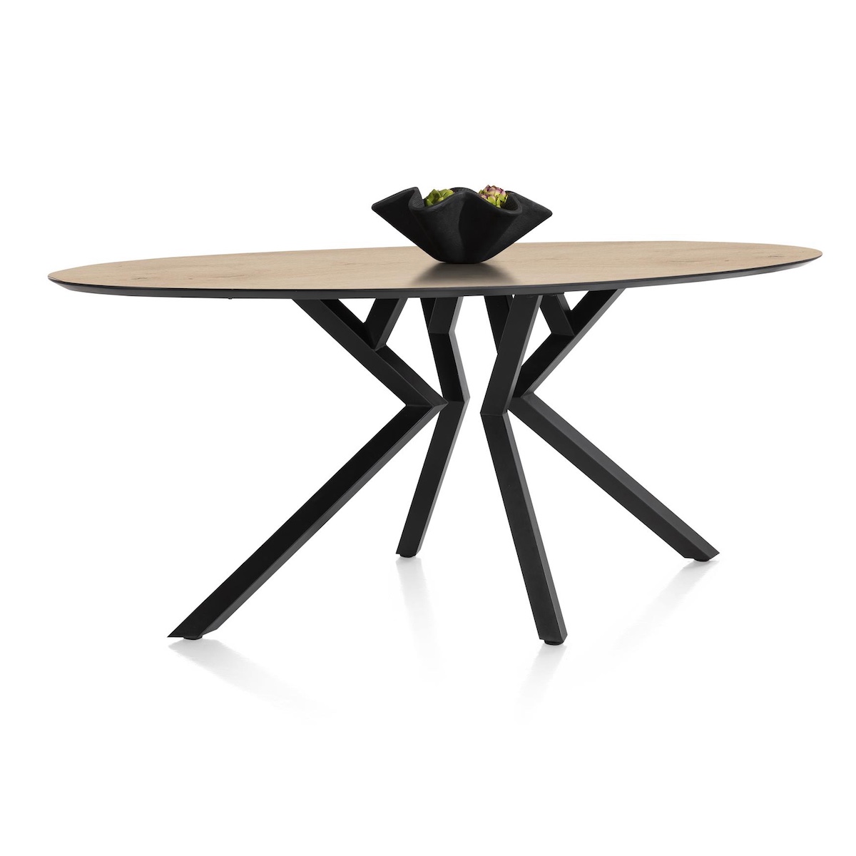 Table de bar elipse 220x105x92cm MASURA Xooon Chêne Naturel