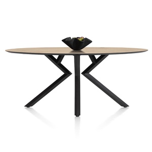 Table de bar elipse 220x105x92cm MASURA Xooon Chêne Naturel