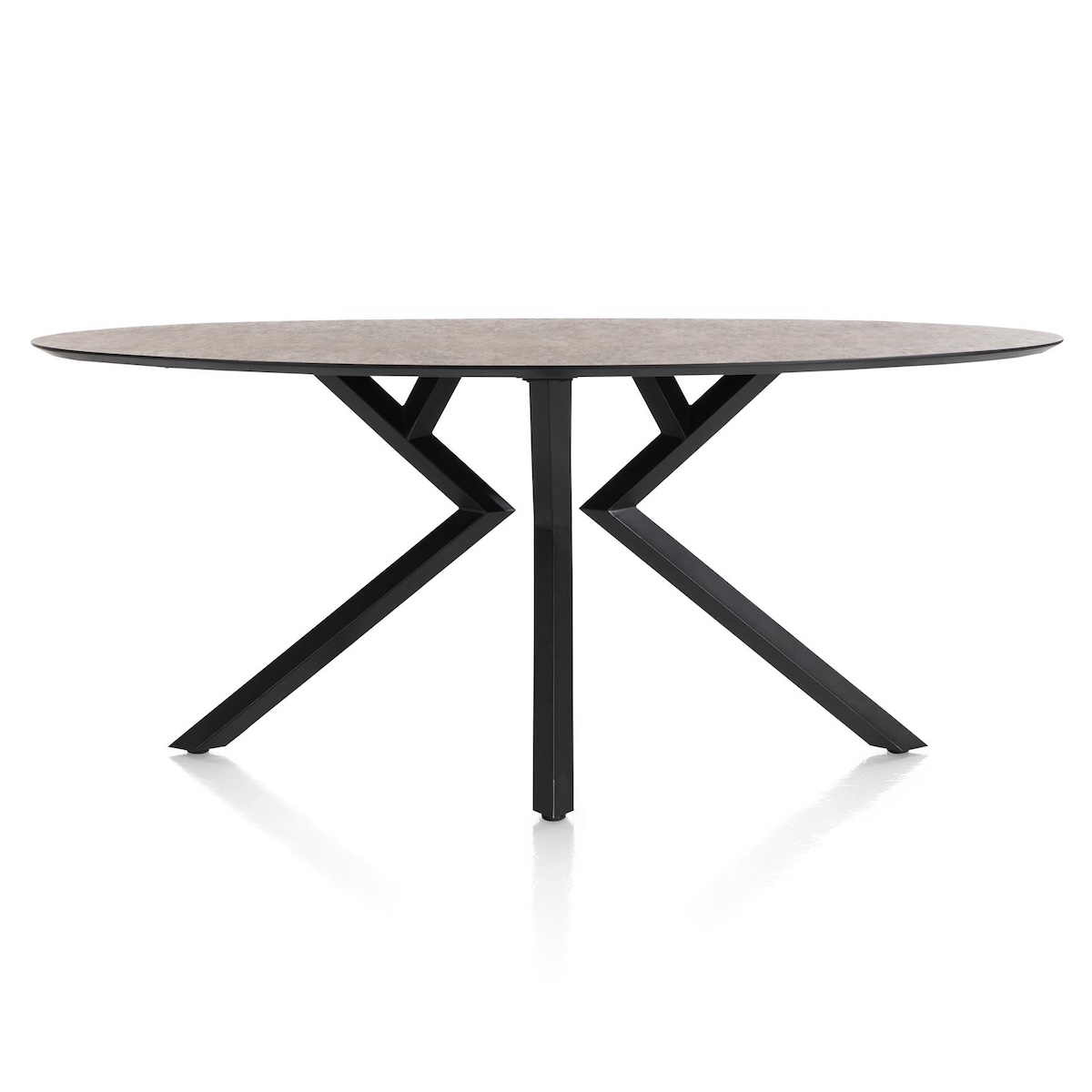 Table de bar elipse 220x105x92cm MASURA Xooon Rouille