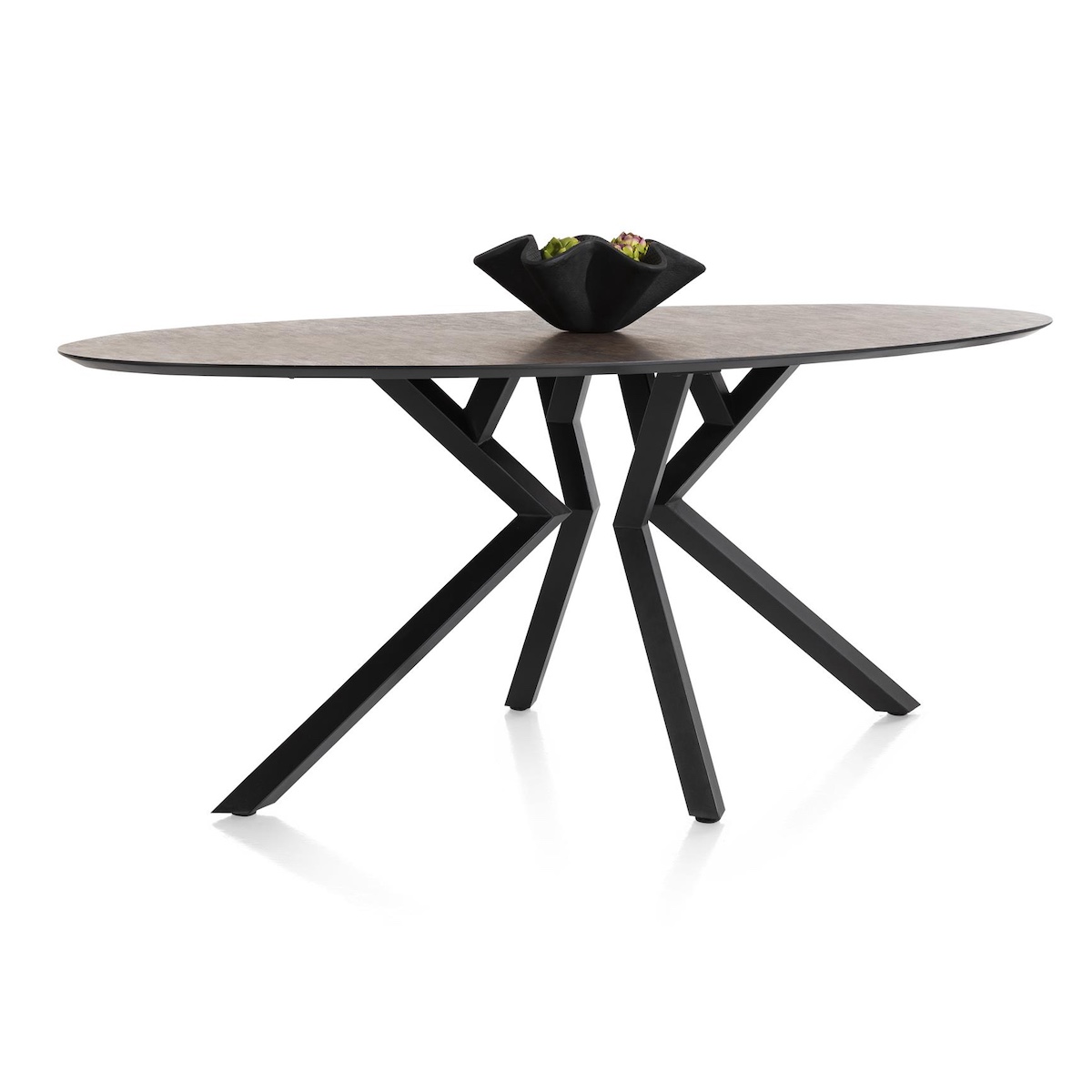 Table de bar elipse 220x105x92cm MASURA Xooon Rouille