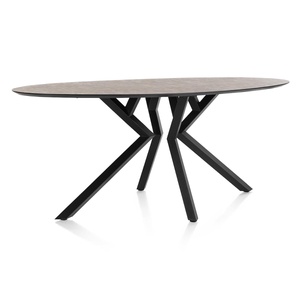 Table de bar elipse 220x105x92cm MASURA Xooon Rouille