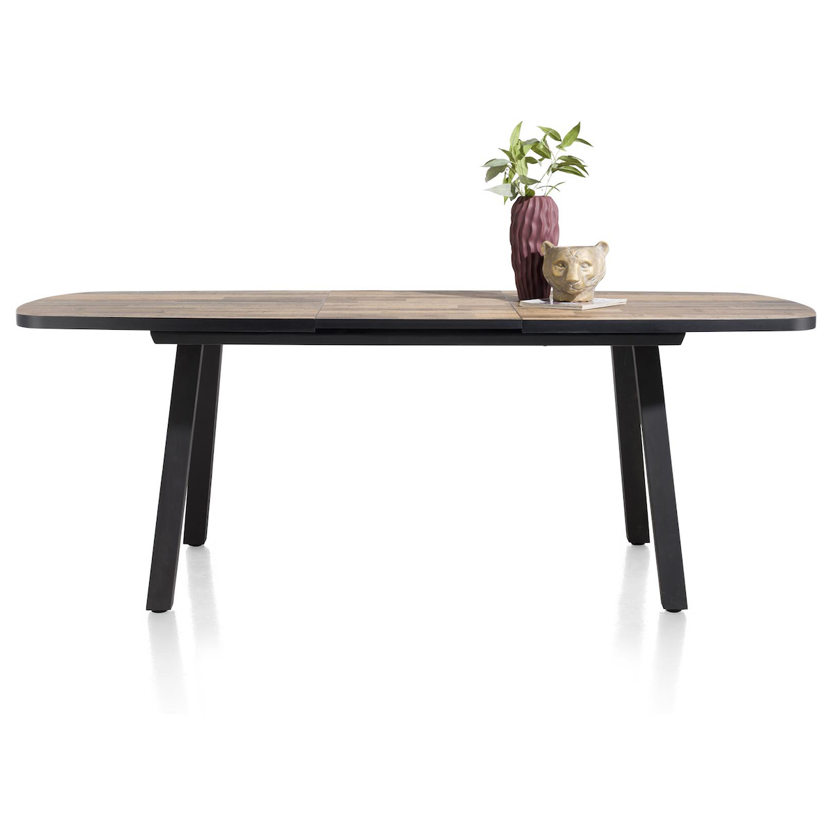 Table de bar extensible ovale 110x190/250cm AVALOX Henders & Hazel driftwood-pieds simple