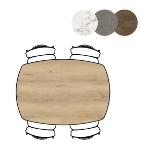 Table de bar MASURA XOOON OVALE 150x105x92 Chêne Naturel