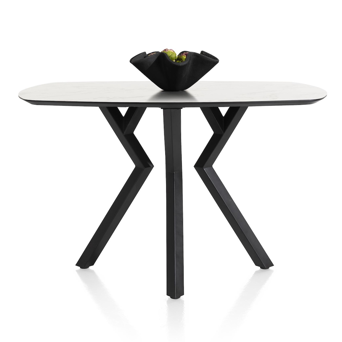 Table de bar MASURA XOOON OVALE 150x105x92 Marbre Blanc