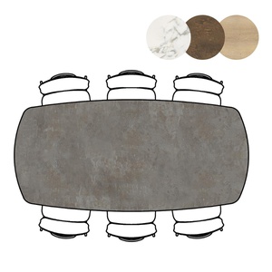Table de bar MASURA XOOON OVALE 200x105x92 Anthracite