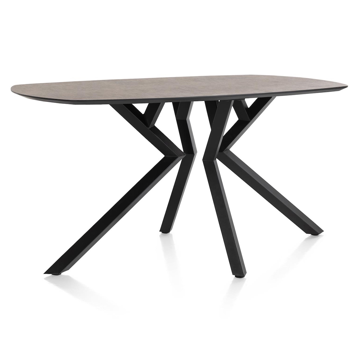 Table de bar MASURA XOOON OVALE 200x105x92 Rouille