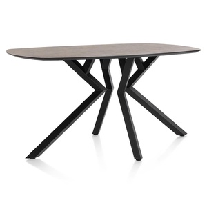 Table de bar MASURA XOOON OVALE 200x105x92 Rouille