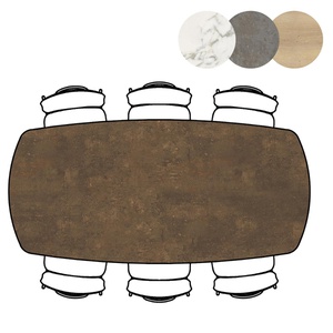 Table de bar MASURA XOOON OVALE 200x105x92 Rouille