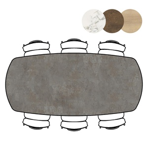 Table de bar MASURA XOOON OVALE 240x110x92 Anthracite