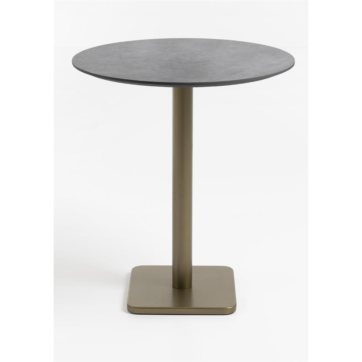 Table de bar ronde 80cm BREST Coco Maison doré/anthracite