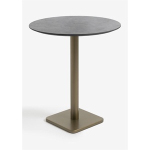 Table de bar ronde 80cm BREST Coco Maison doré/anthracite