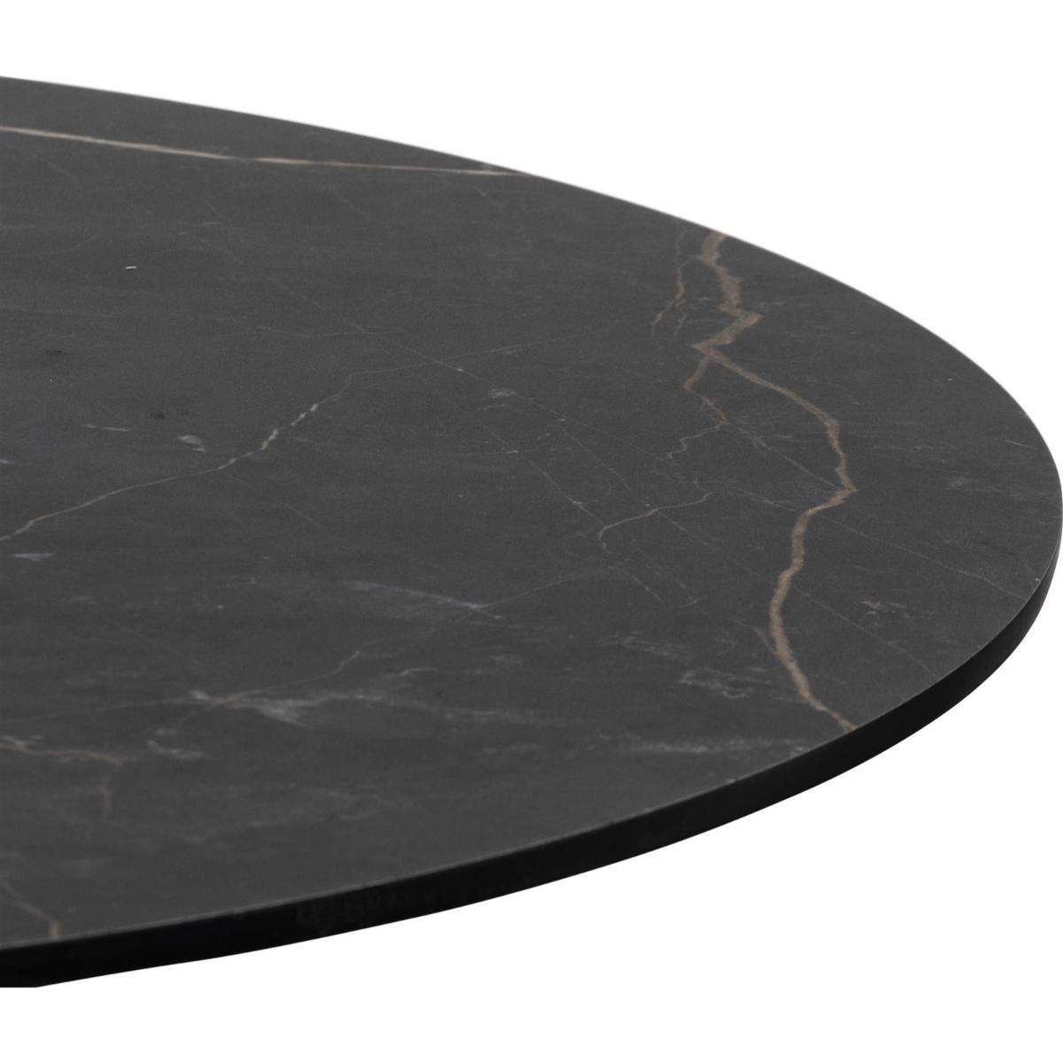 Table de bar ronde 80cm BREST Coco Maison doré/onyx