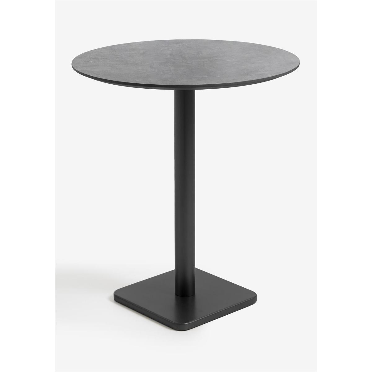 Table de bar ronde 80cm BREST Coco Maison noir/anthracite