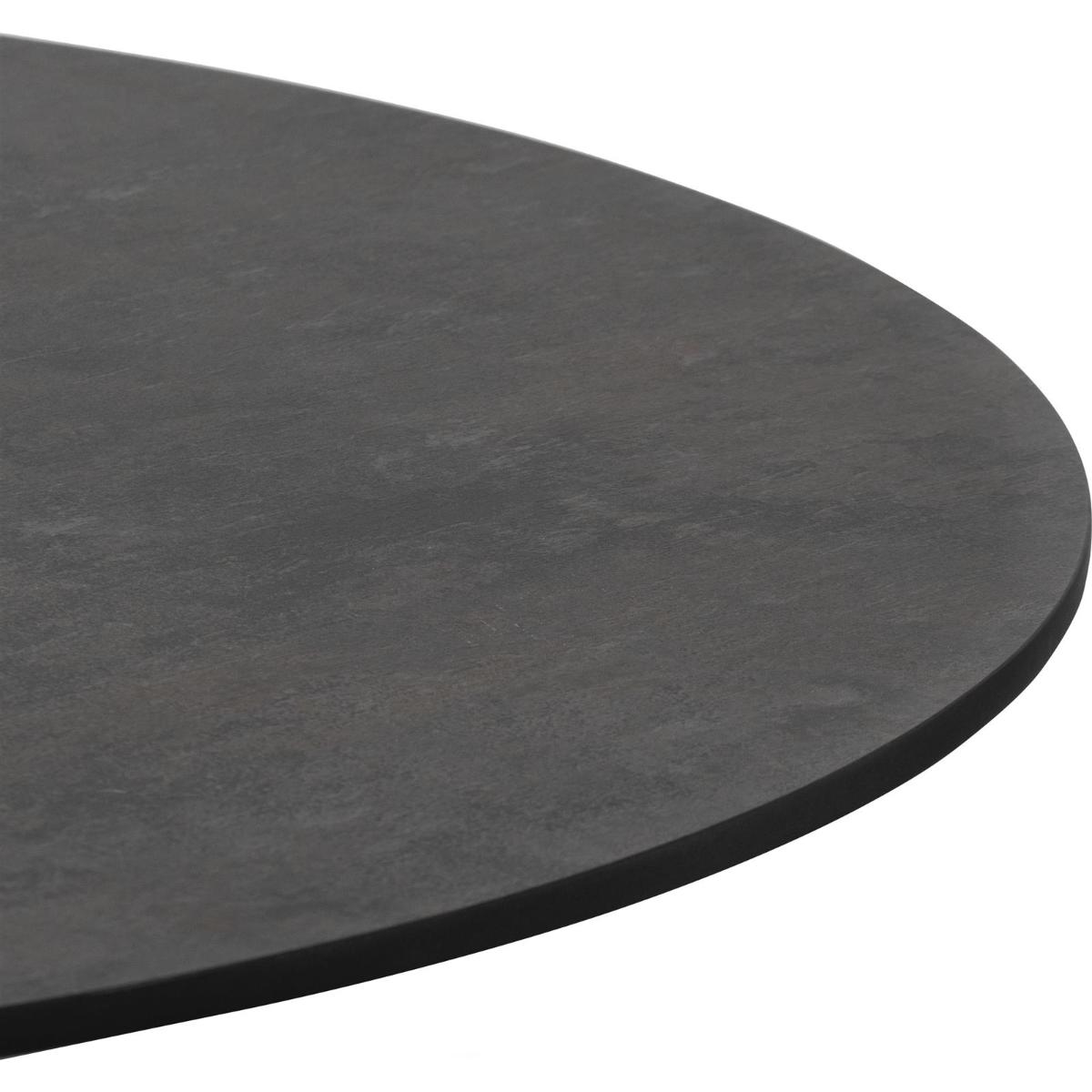Table de bar ronde 80cm BREST Coco Maison noir/anthracite