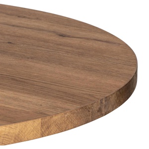 Table de bar ronde 80cm BREST Coco Maison noir/chêne foncé