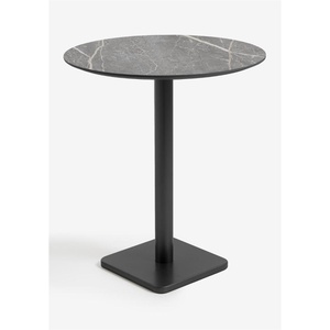 Table de bar ronde 80cm BREST Coco Maison noir/gris clair