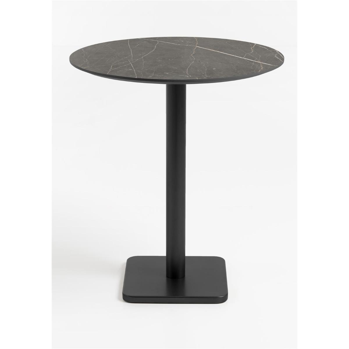 Table de bar ronde 80cm BREST Coco Maison noir/onyx